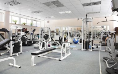 insanlar olmadan modern Avrupa spor salonu