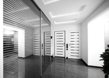 aydınlık koridor ev iç