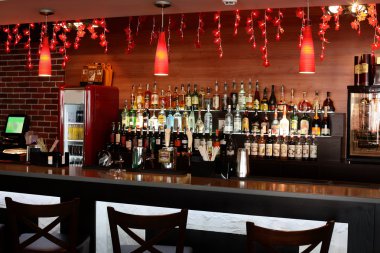 parlak renklerde Avrupa Restoran