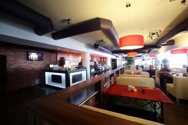 parlak renklerde Avrupa Restoran