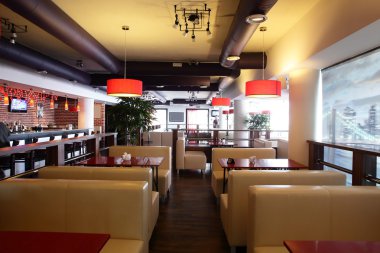 parlak renklerde Avrupa Restoran