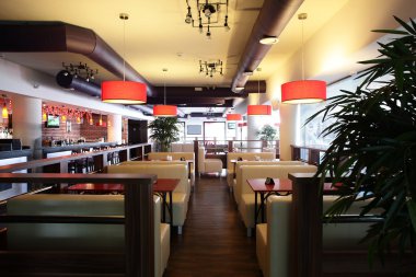 parlak renklerde Avrupa Restoran