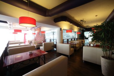 parlak renklerde Avrupa Restoran