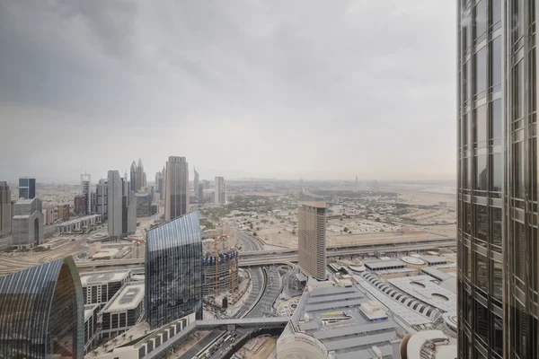 Dubai centro hermosa vista de la ciudad — Foto de Stock