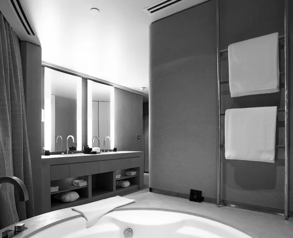 Interiér moderní Toaleta v evropském stylu — Stock fotografie