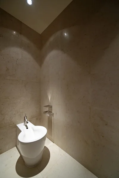 Interior of modern toilet in european style — Stock Photo, Image