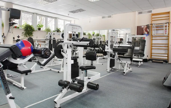 Modern european sport gym without people Stock Photo