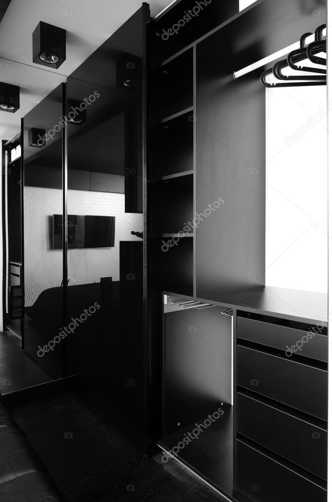 Nice interior of bright cloakroom — Stock Photo © fiphoto 45278147