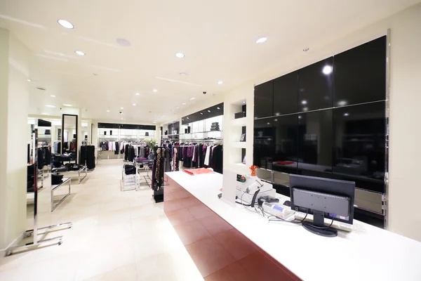 Brand new interior of cloth store — Stock Photo, Image