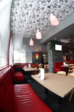 parlak renklerde Avrupa Restoran