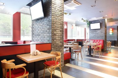 parlak renklerde Avrupa Restoran