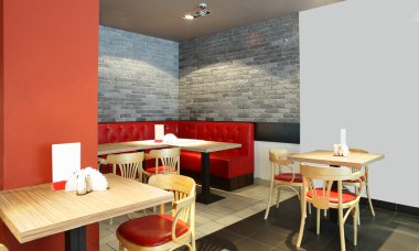 parlak renklerde Avrupa Restoran