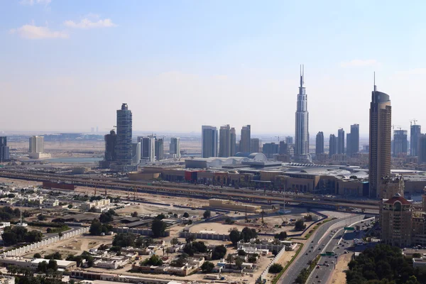 Dubai centro città bella vista sulla città — Foto Stock