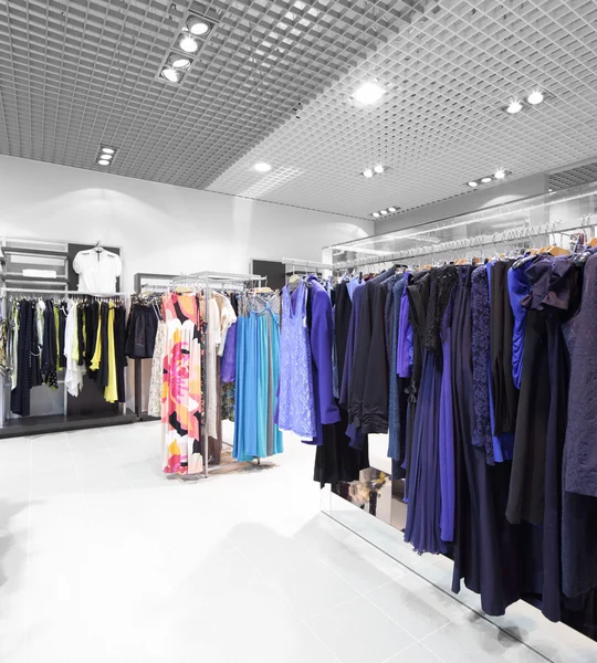 Brand new interior of cloth store — Stock Photo, Image