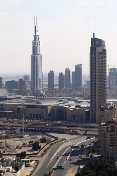 Dubai centro hermosa vista de la ciudad — Foto de Stock