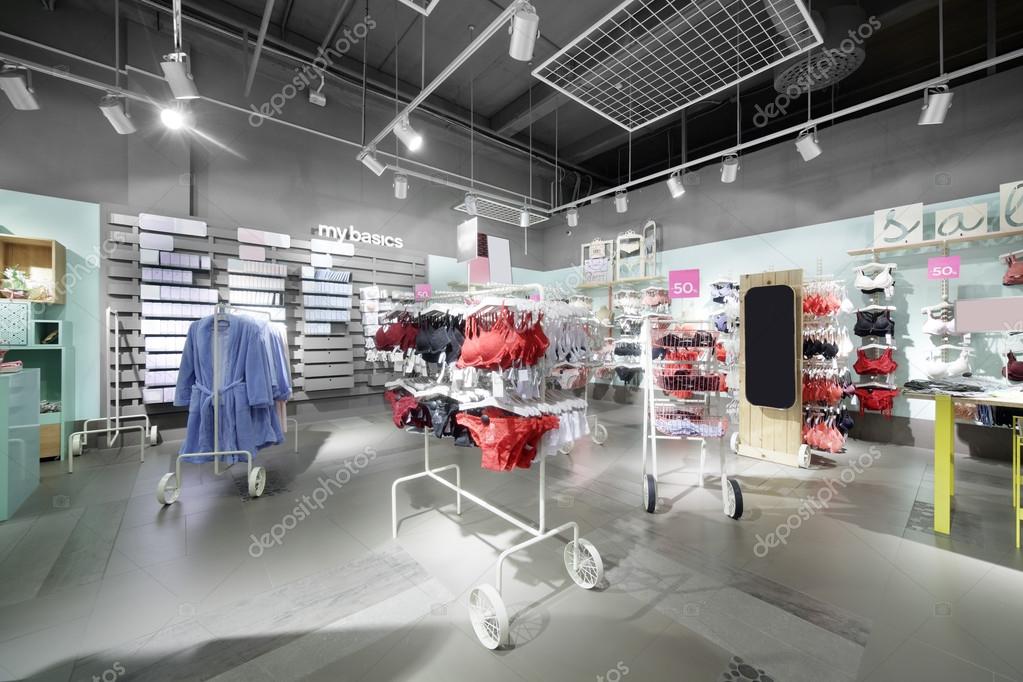 Interior of bright underwear shop Stock Photo by ©fiphoto 45863669