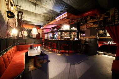 parlak renklerde Avrupa Restoran