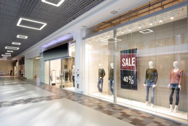 güzel Avrupa mağaza pencere