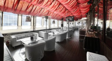 parlak renklerde Avrupa Restoran