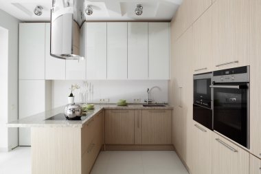 İç modern Avrupa mutfağı