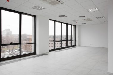 Beyaz yepyeni iç ofis