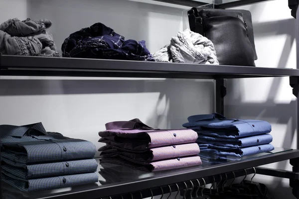 Brand new interior of cloth store — Stock Photo, Image