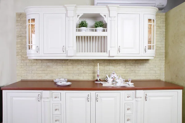 Interior of modern european kitchen — Stock Photo, Image