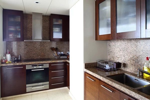 Interior of modern european kitchen — Stock Photo, Image