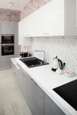 İç modern Avrupa mutfağı