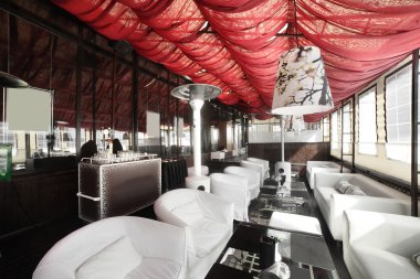 parlak renklerde Avrupa Restoran