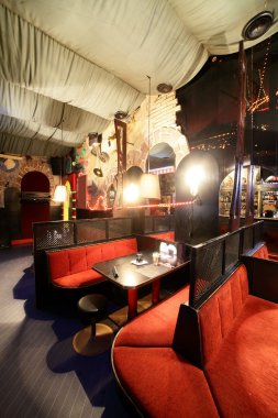 parlak renklerde Avrupa Restoran