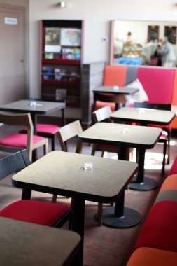 parlak renklerde Avrupa Restoran