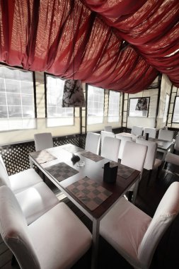 parlak renklerde Avrupa Restoran