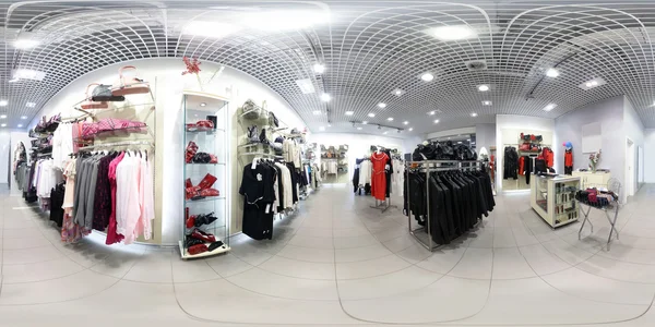 Nuevo interior de la tienda de tela — Foto de Stock