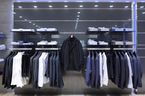 Brand new interior of cloth store — Stock Photo, Image