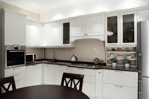 Interior of modern european kitchen — Stock Photo, Image