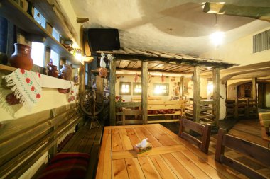 parlak renklerde Avrupa Restoran