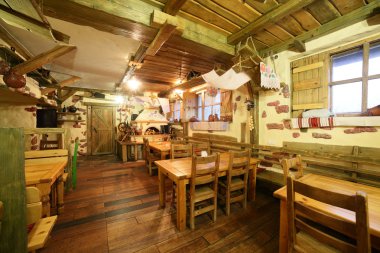 parlak renklerde Avrupa Restoran