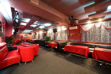 parlak renklerde Avrupa Restoran