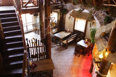 parlak renklerde Avrupa Restoran