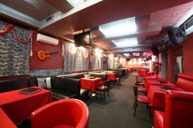 parlak renklerde Avrupa Restoran