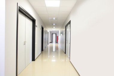 Beyaz yepyeni iç ofis
