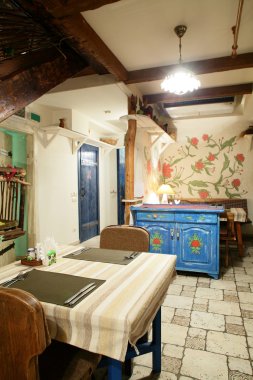 parlak renklerde Avrupa Restoran