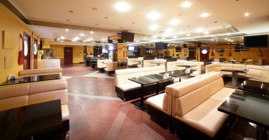 parlak renklerde Avrupa Restoran