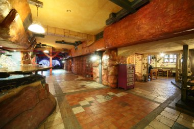 parlak renklerde Avrupa Restoran