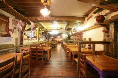 parlak renklerde Avrupa Restoran