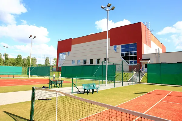 Interieur van de sport tennisclub — Stockfoto