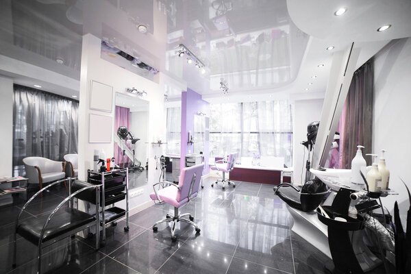 interior of modern beauty salon