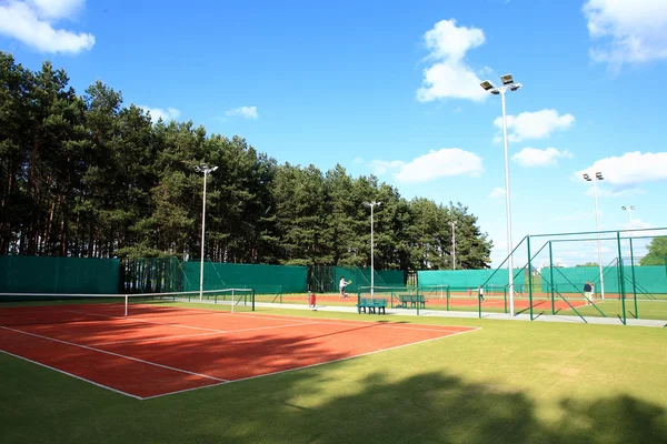 Interieur van de sport tennisclub — Stockfoto