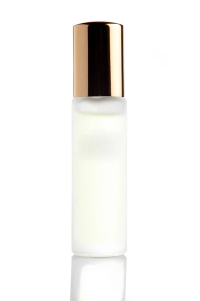 Little parfume bottle on white background — Stock Photo, Image